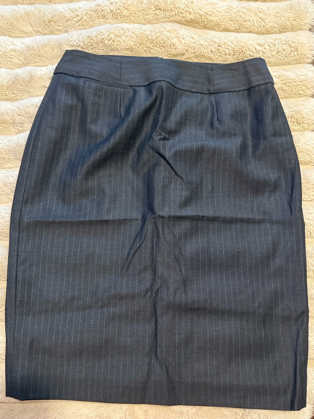 Calvin Klein Charcoal Pinstripe Pencil Skirt Size 6